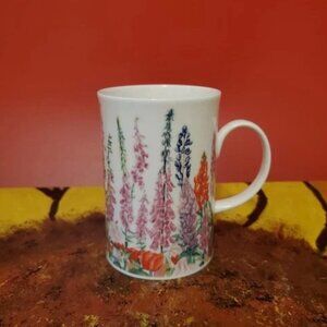 DUNOON Fine Bone China Tea Cup Mug Helen Sandiford Made in England EUC